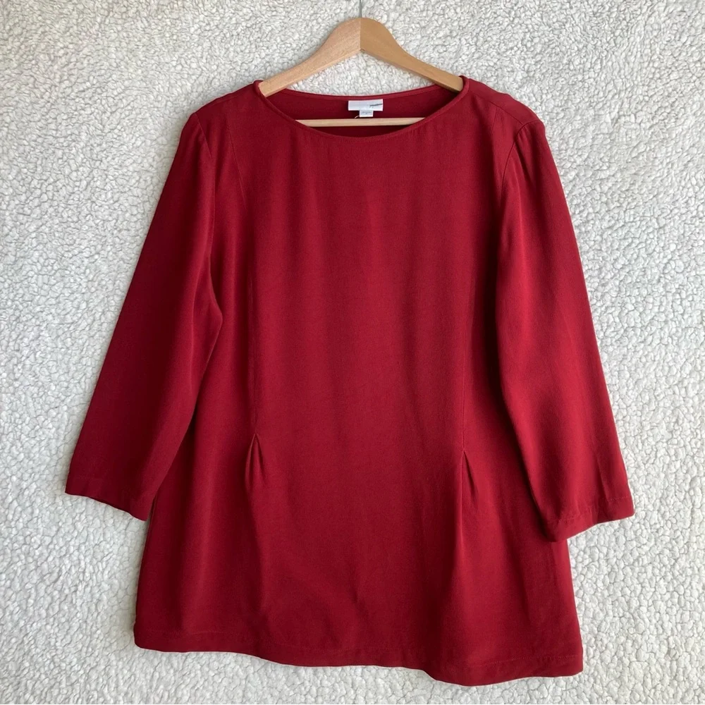 J. Jill Women’s red quarter length sleeves blouse, Sz - M - Picture 6 of 15